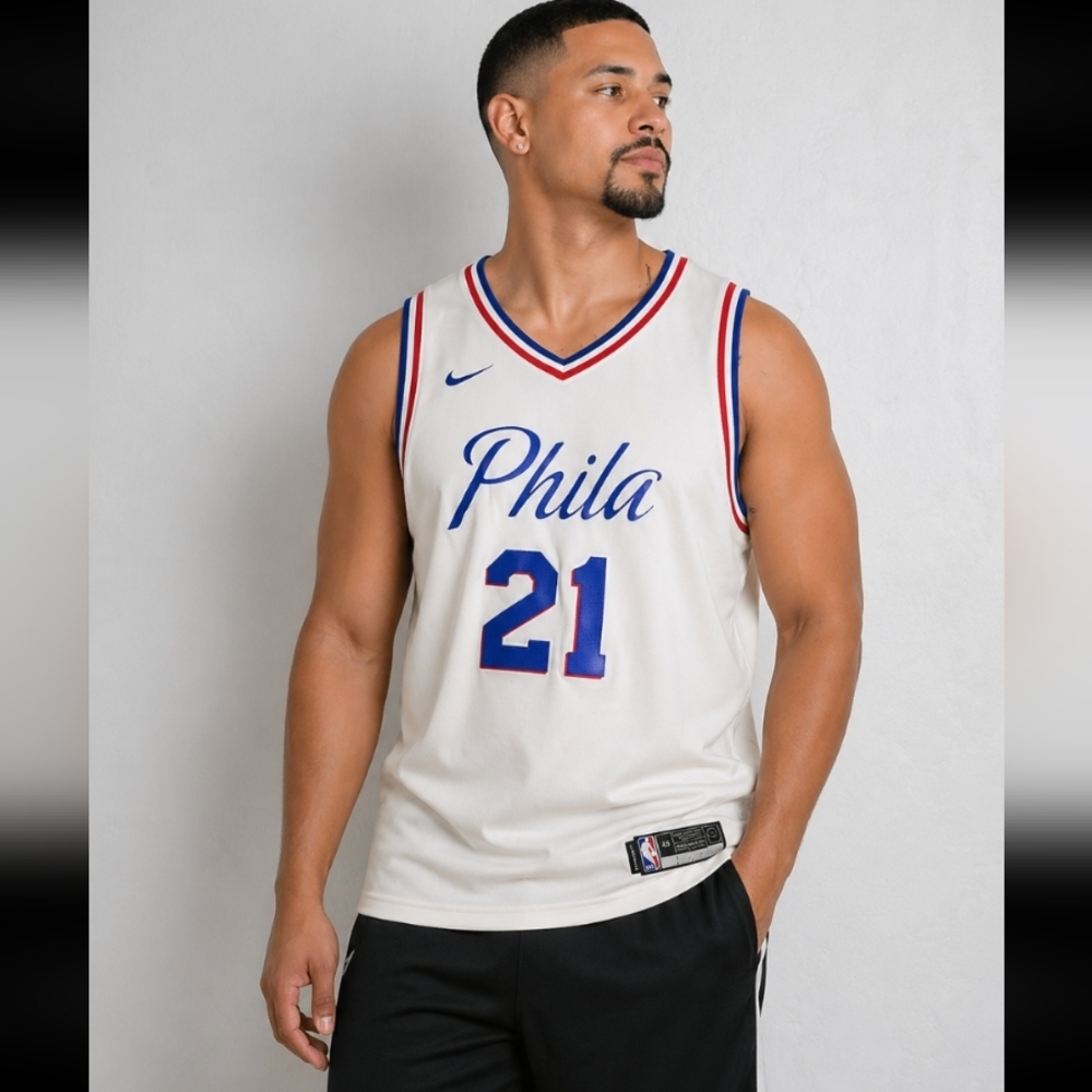 PHILA 21 EMBIID Tank Jersey 76ers